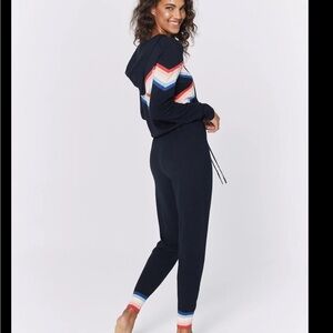 Spiritual Gangster x Madeleine Thompson M Rainbow Stripe Jumpsuit